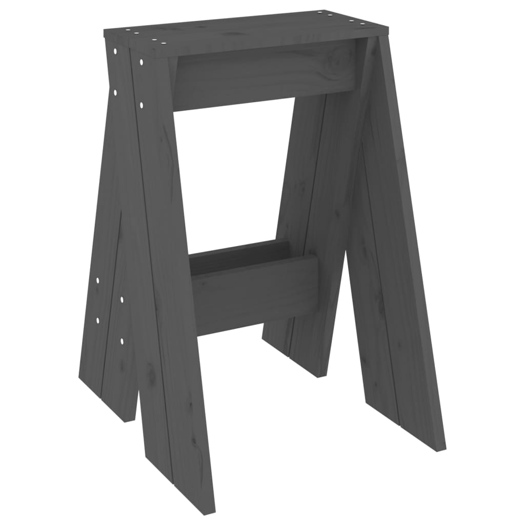 Hocker 2 Stk. 40x40x45 cm Massivholz Kiefer