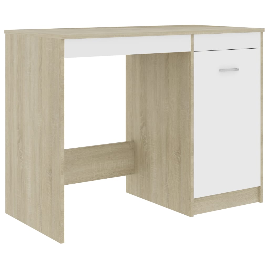 Schreibtisch Weiß 100×50×76 cm Holzwerkstoff