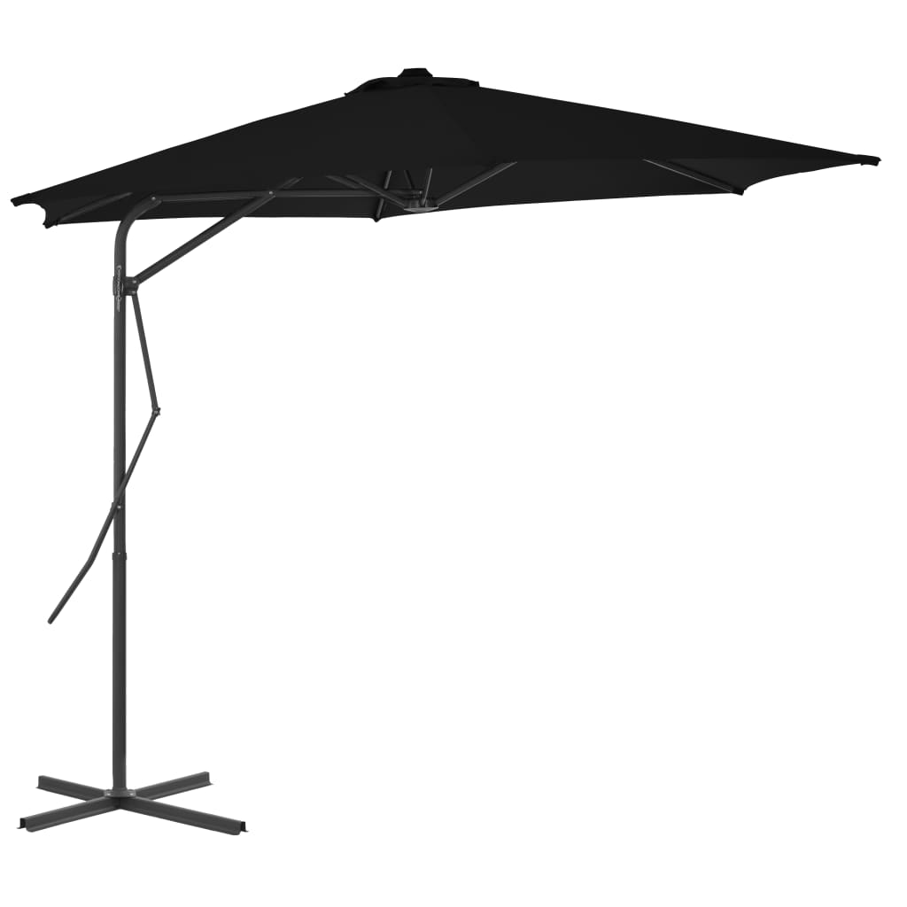 Sonnenschirm mit Stahl-Mast 300 cm Grün