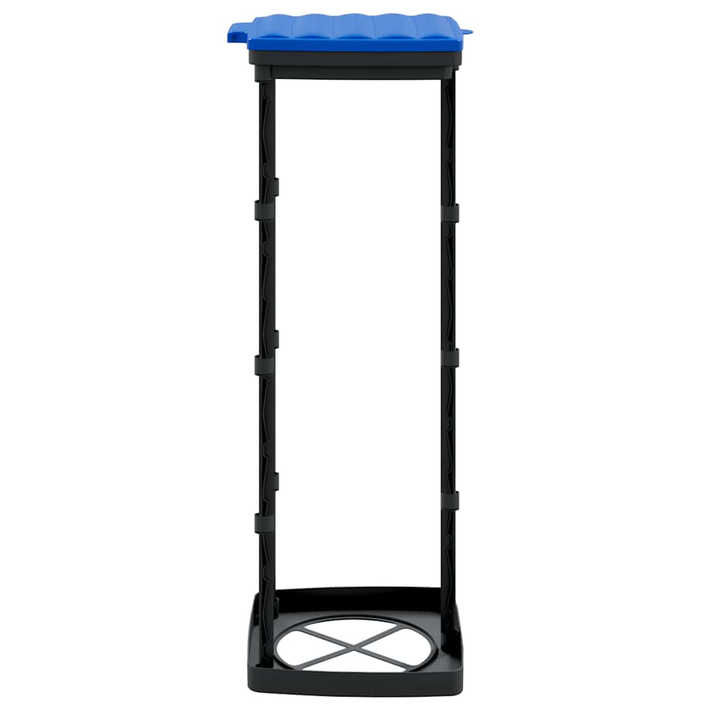 Müllsackständer 2 Stk. Schwarz und Blau 60 L PP