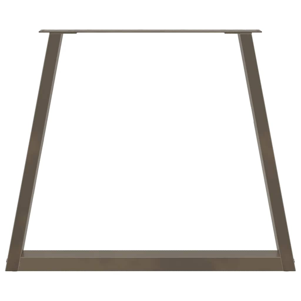 Couchtischbeine V-Form 2 Stück Schwarz 30x(30-31,3) cm Stahl