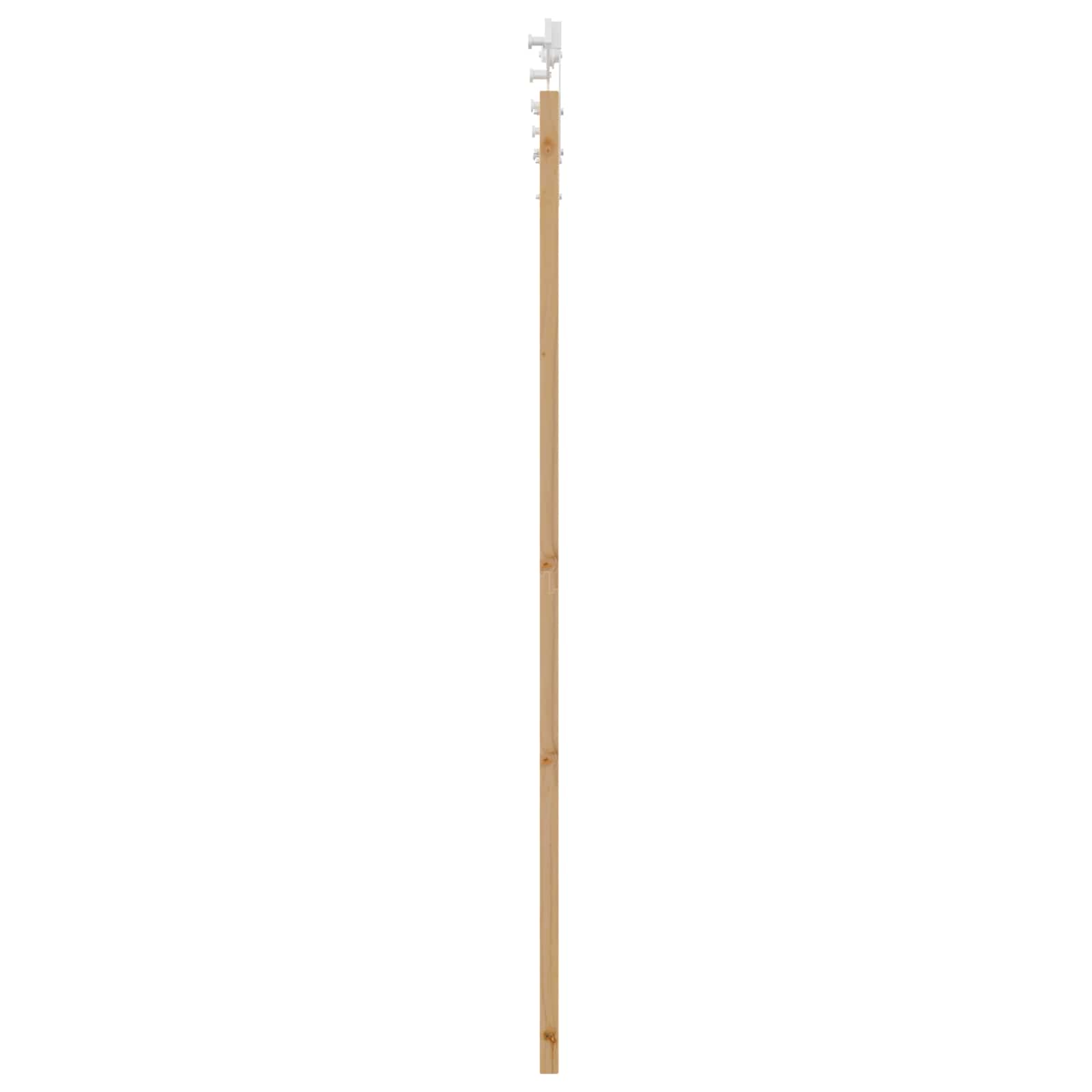 Schiebetür Natürlich und Schwarz 61 x 198,5 cm
