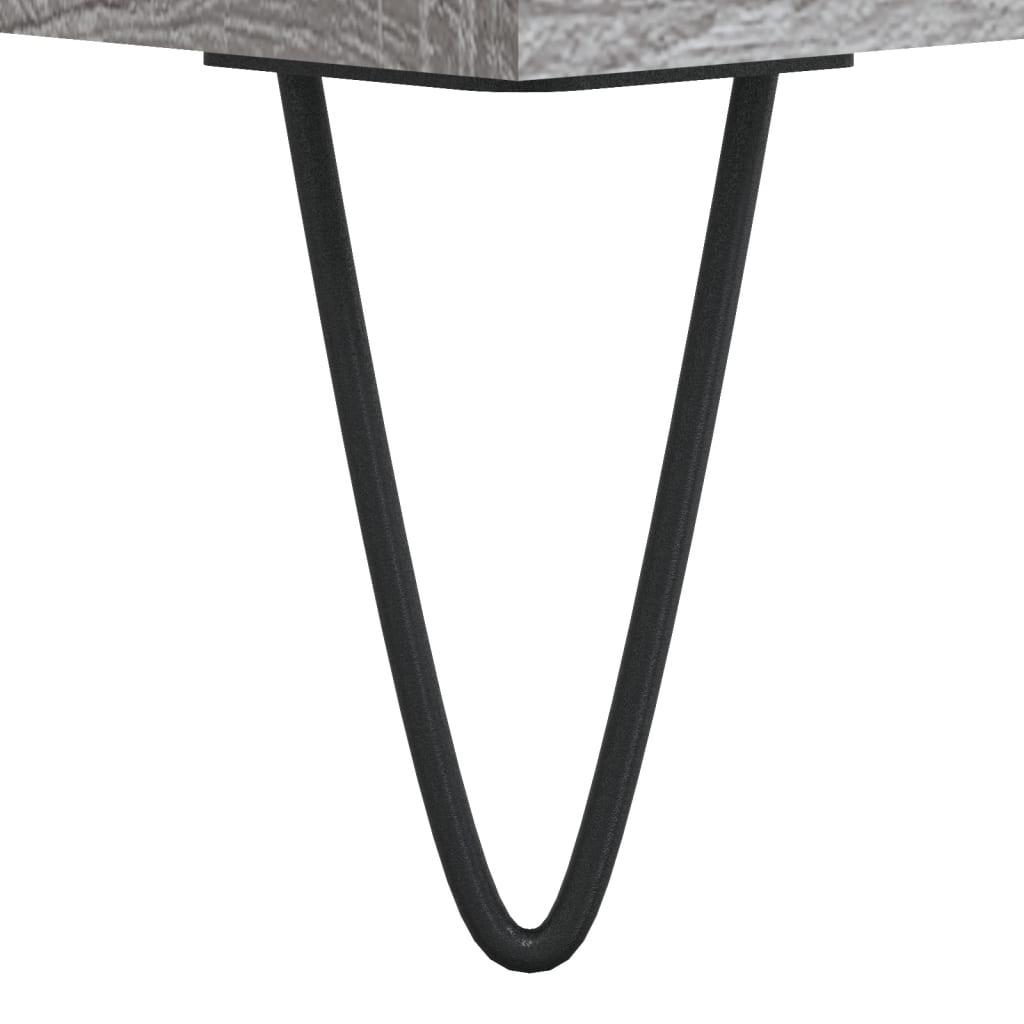 Bettschrank Schwarz Eichen-Optik 40 x 35 x 50 cm Holzwerkstoff