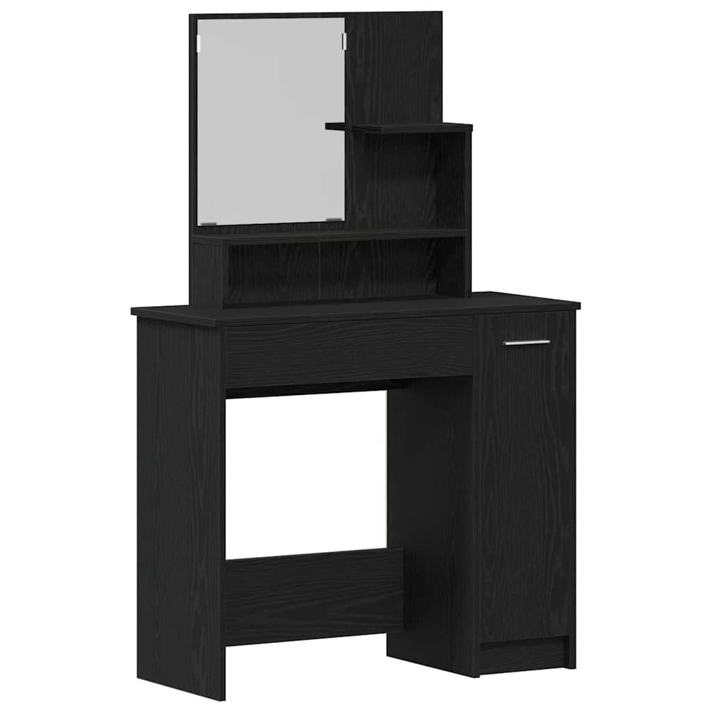 Schminktisch mit Spiegel Weiß 86,5x35x136 cm