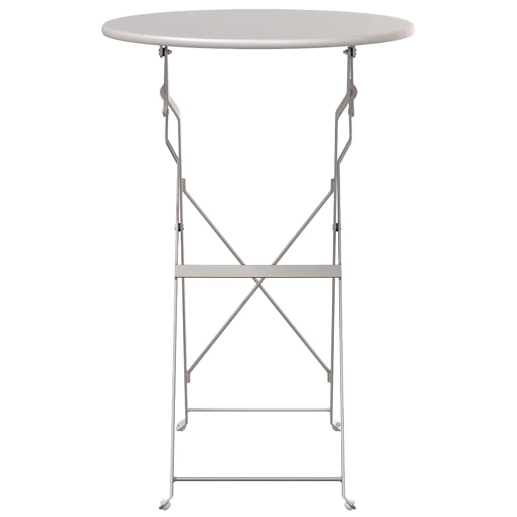 Bistrotisch Weiß Ø 50 x 71 cm Pulverbeschichteter Stahl