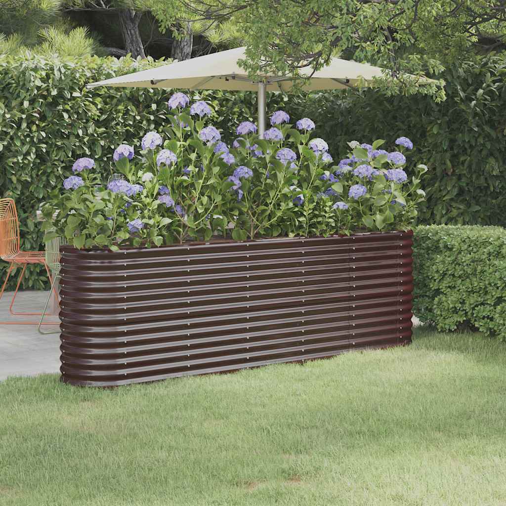 Hochbeet Verzinkter Stahl 114x40x36 cm Grün