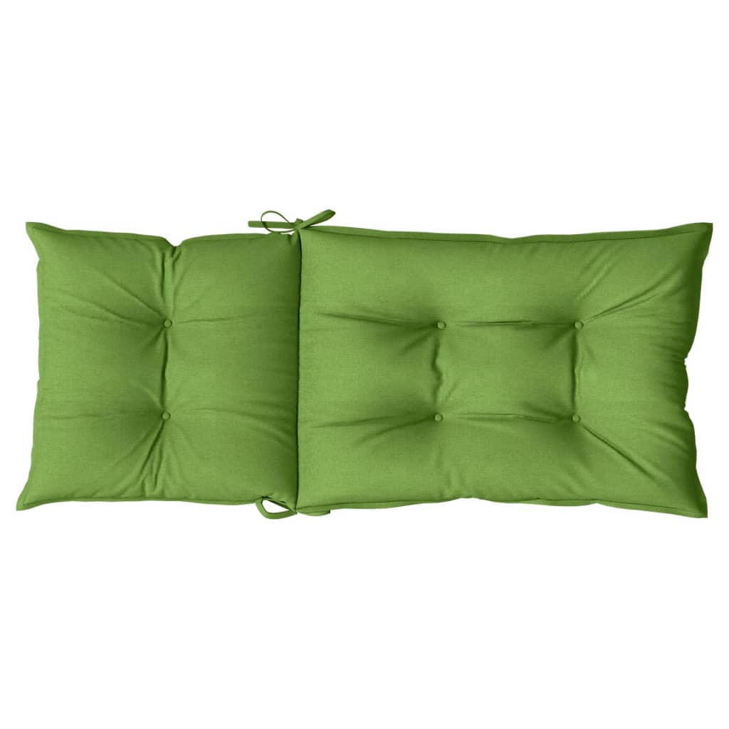 Hochlehner-Auflagen 2 Stk. Melange Anthrazit 120x50x7cm Stoff