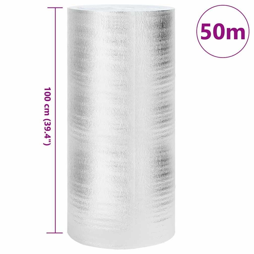 Heizkörper-Reflektorfolie Silber 5 x 0,5 m Polyethylen