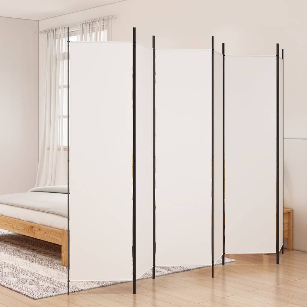 3-tlg. Paravent Schwarz 150x200 cm Stoff