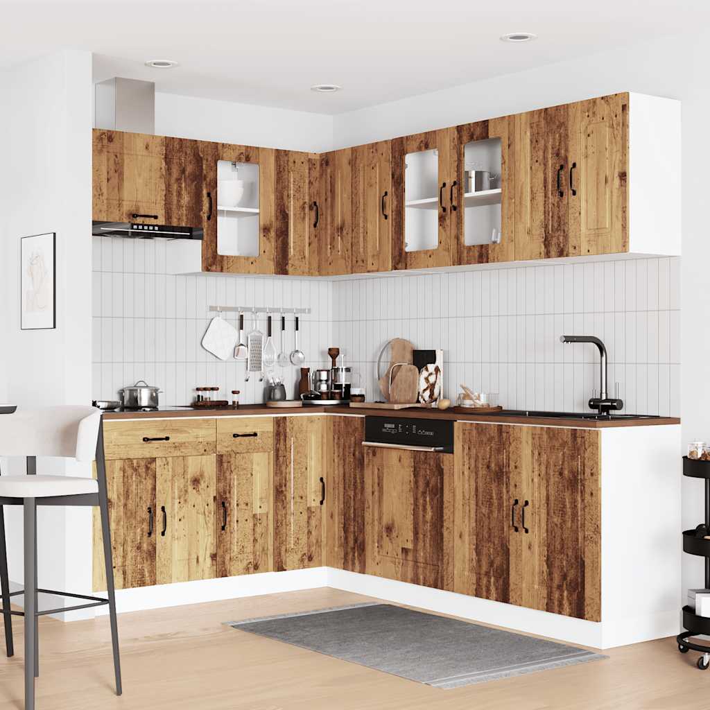 11-tlg. Küchenschrank-Set Kalmar Weiß Holzwerkstoff