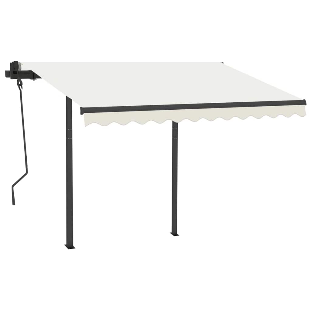 Stützen für Markisen Weiß 300x245 cm Eisen