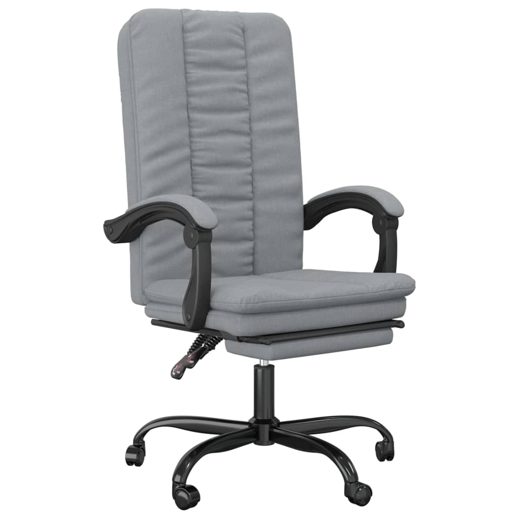 Bürostuhl mit Liegefunktion Taupe Stoff
