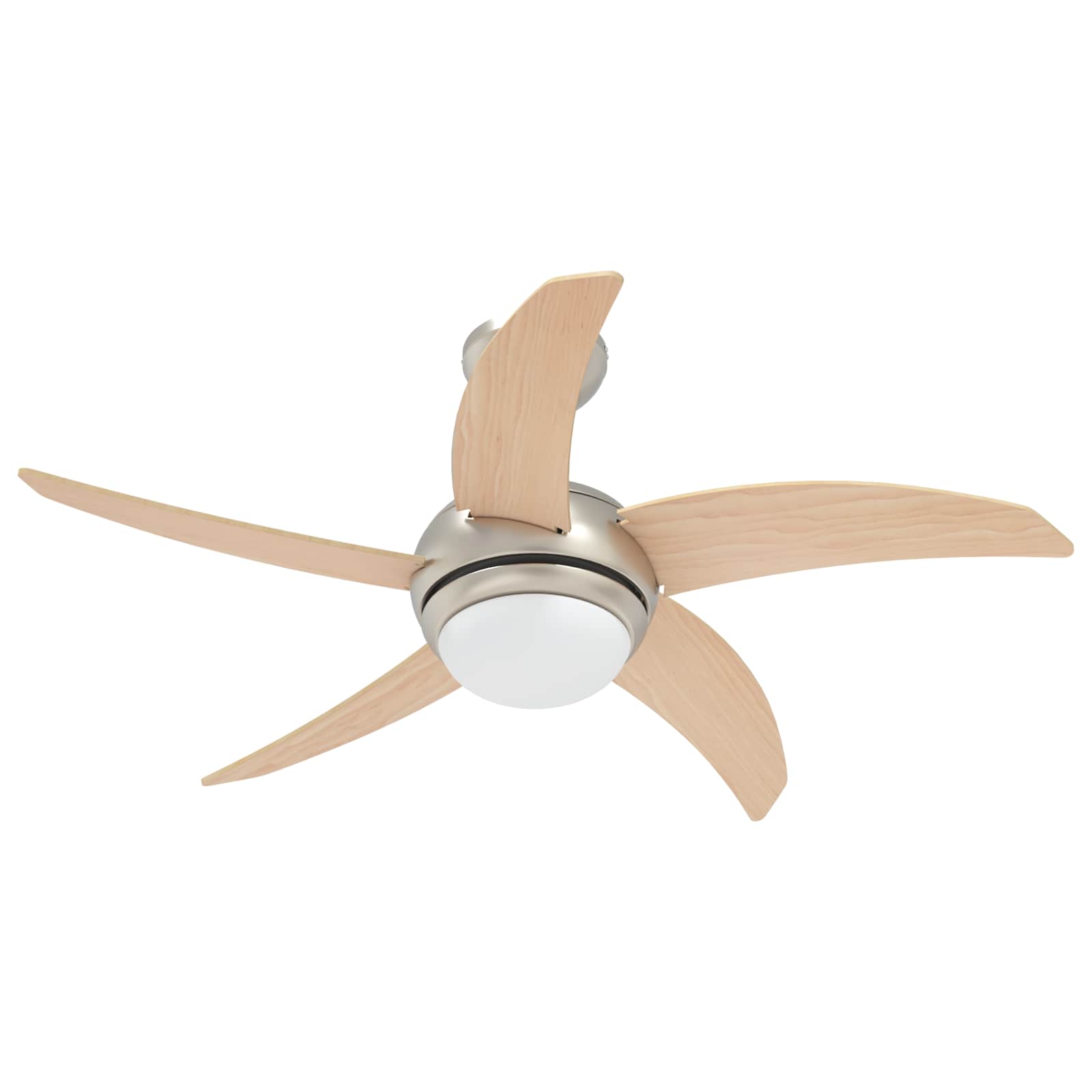 Deckenventilator mit Licht und Fernbedienung Ø 130 cm Weiß