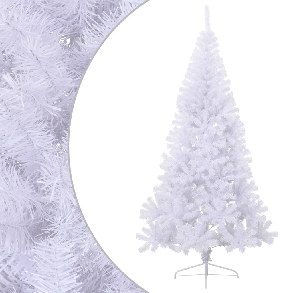 Künstlicher Halb-Weihnachtsbaum mit Ständer Grün 150 cm PVC