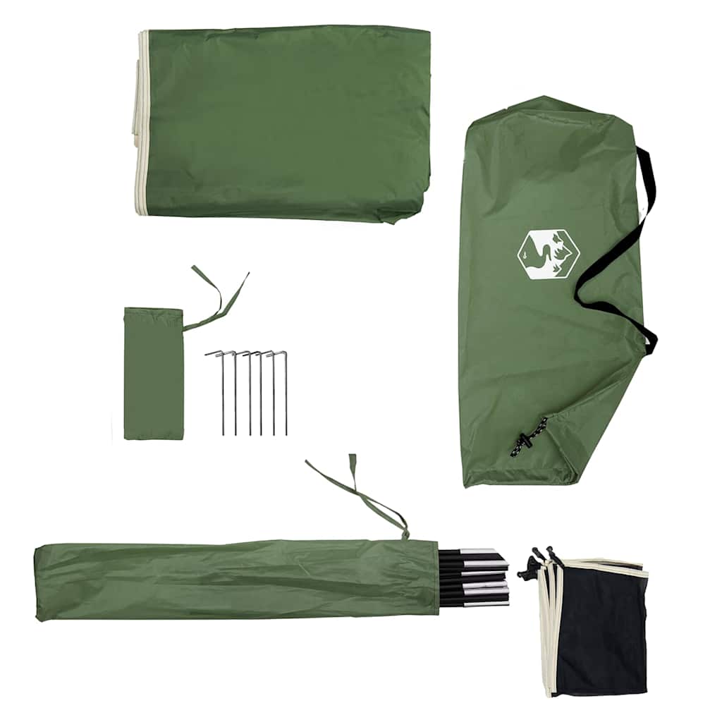 Camping-Windschutz Grün 344x120 cm Wasserdicht