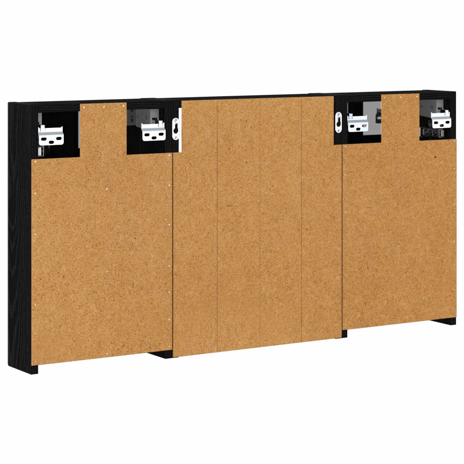 Badezimmerschrank-Set 3 pcs 80 x 10,5 x 50 cm Holzwerkstoff