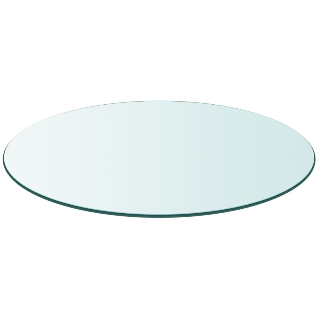 Tischplatte aus gehärtetem Glas quadratisch 700x700 mm