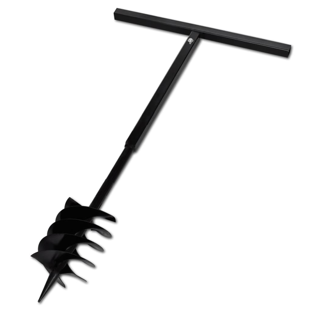 Bohrer mit Griff 80 mm Doppelspirale Schwarz