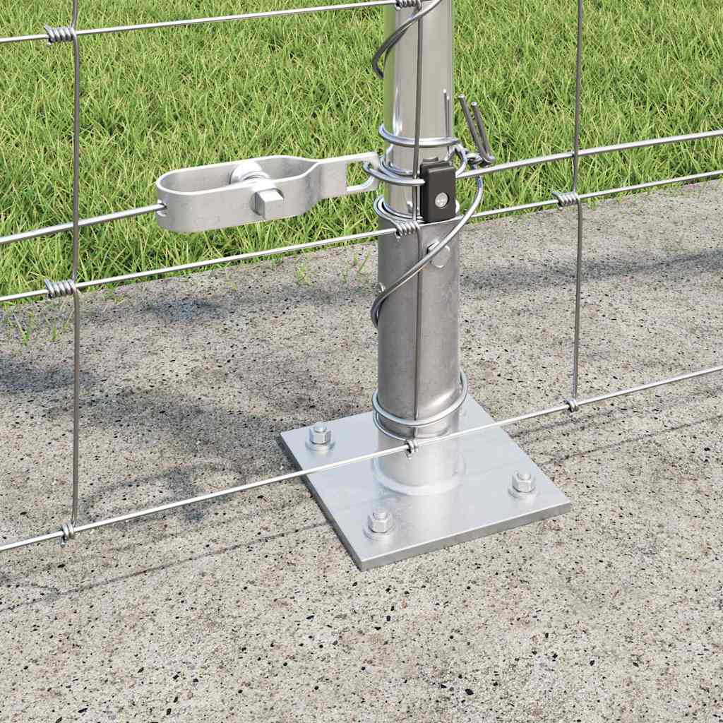 Ground Fix Geschweißter Drahtzaun 25 x 0,8 m Silber Netz