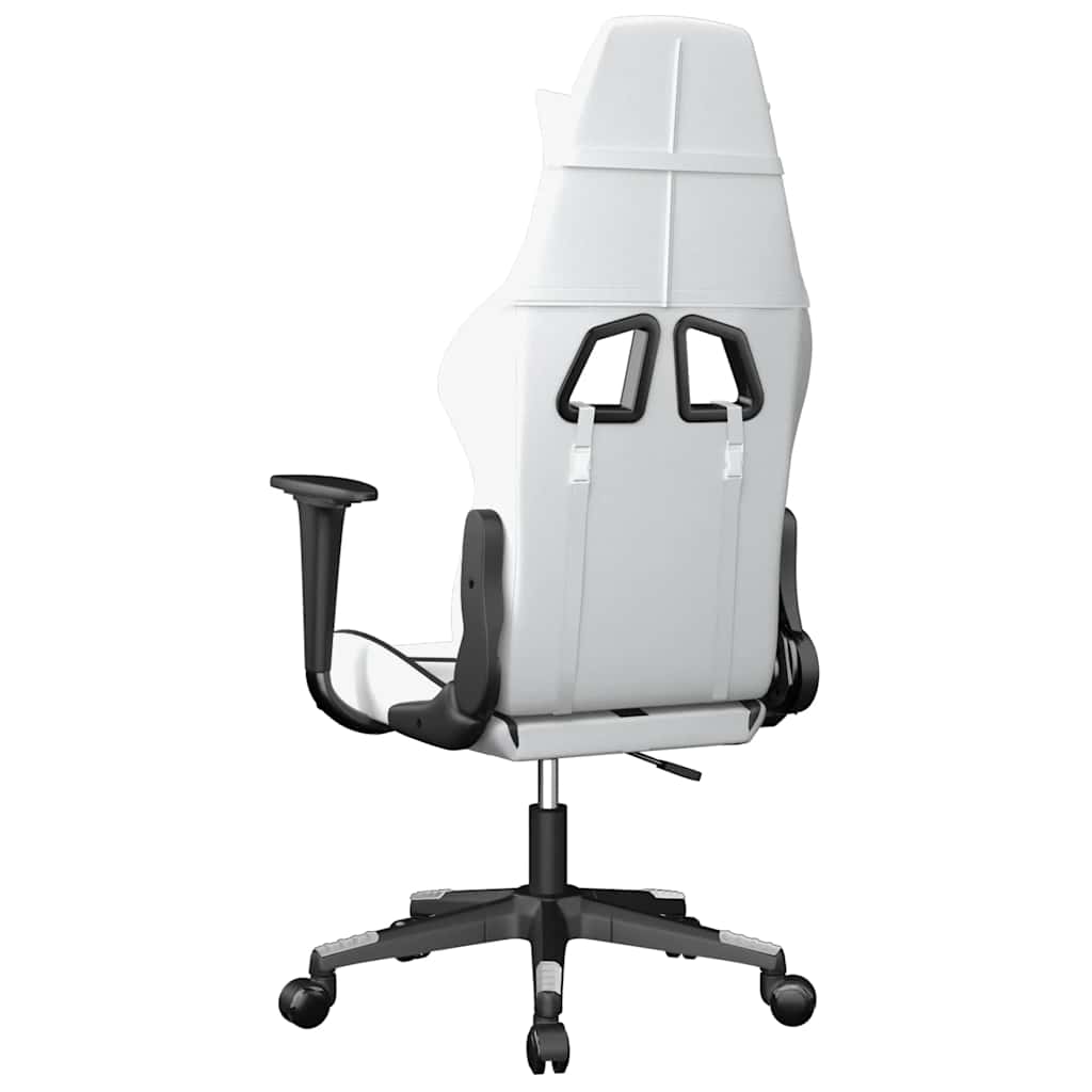 Gaming-Stuhl mit Massagefunktion Schwarz und Grün Kunstleder