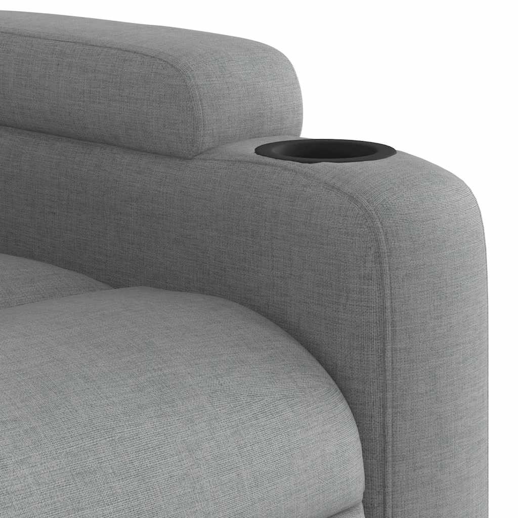 Relaxsessel Elektrisch Dunkelgrau Stoff