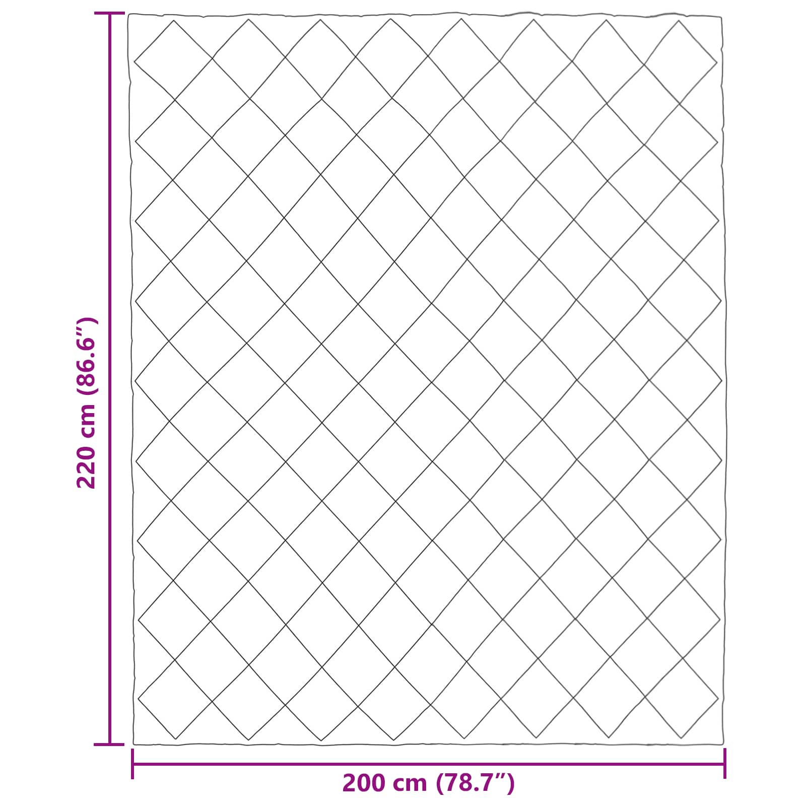 Sommerdecke Anthrazit 200 x 135 cm Mikrofaser
