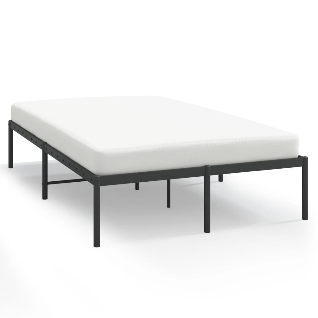 Bettgestell Metall Schwarz 75x190 cm