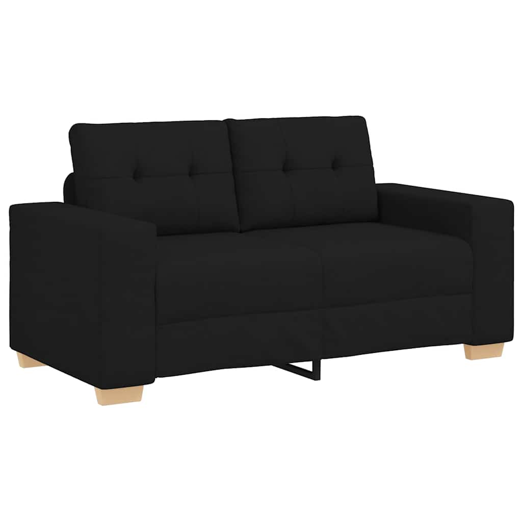 2-teiliges Sofa-Set mit Kissen, hellgrauer Stoff