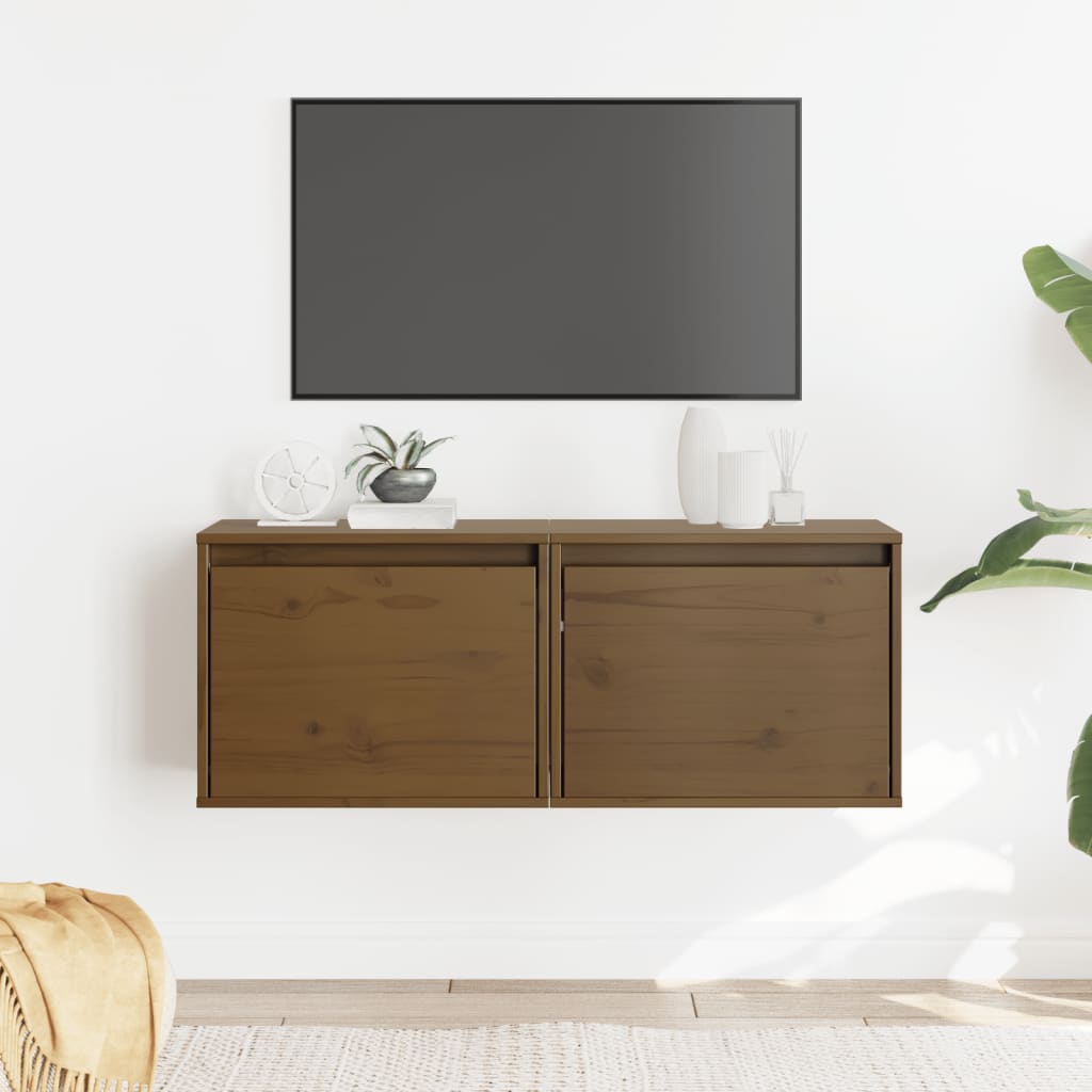 Wandschrank 45x30x35 cm Massivholz Kiefer