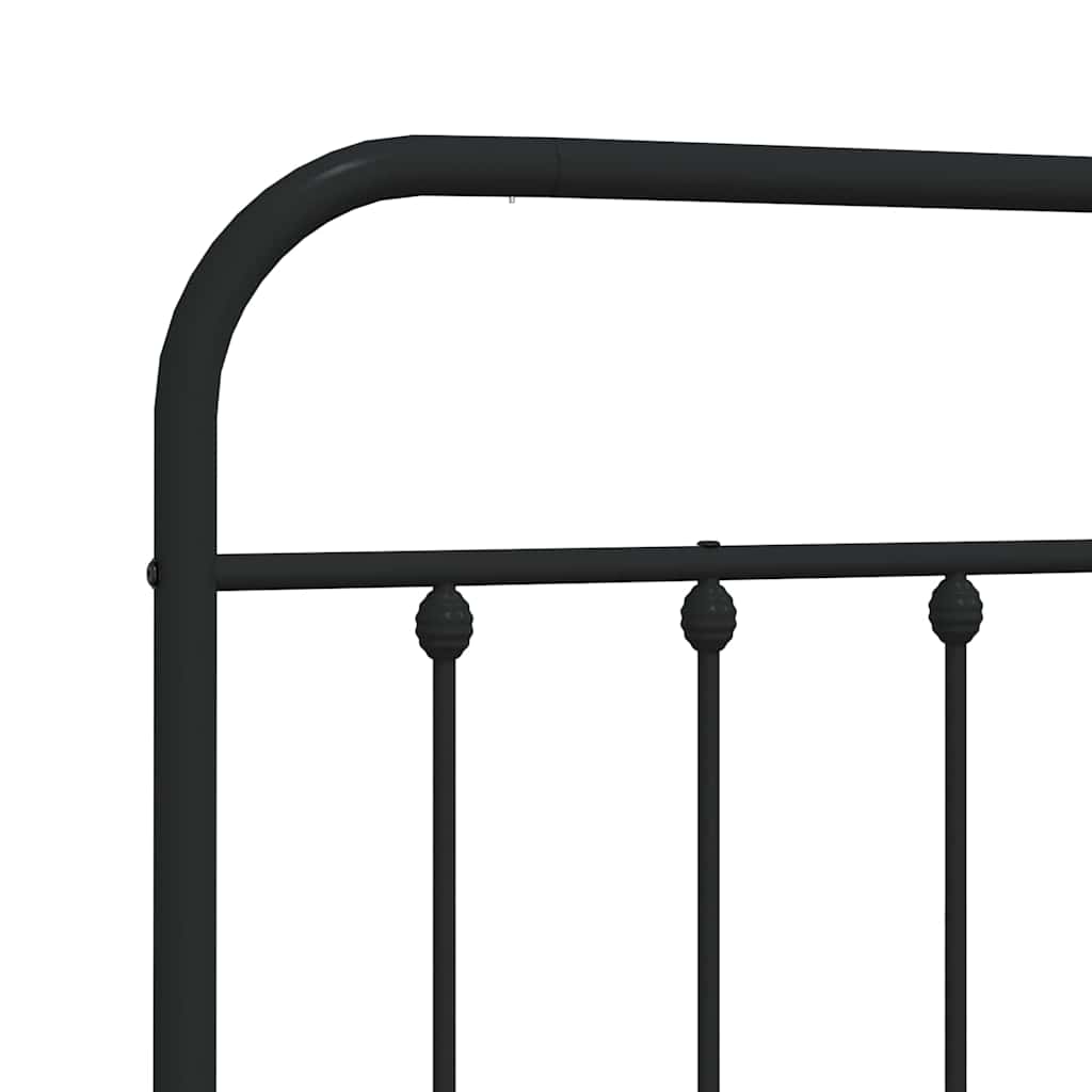 Ersatz-Kopfteil Metall Schwarz 75 cm