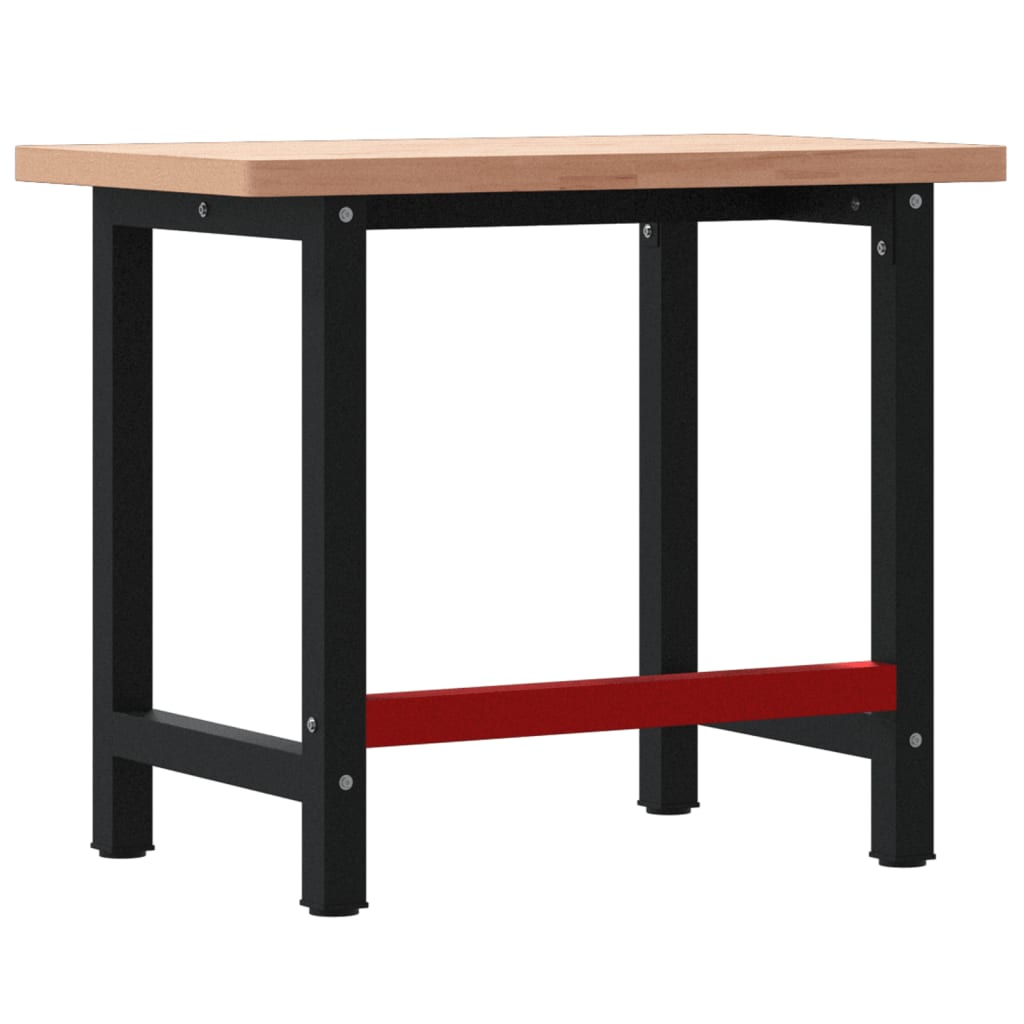Werkbank 100x60x81,5 cm Massivholz Buche Rechteckig