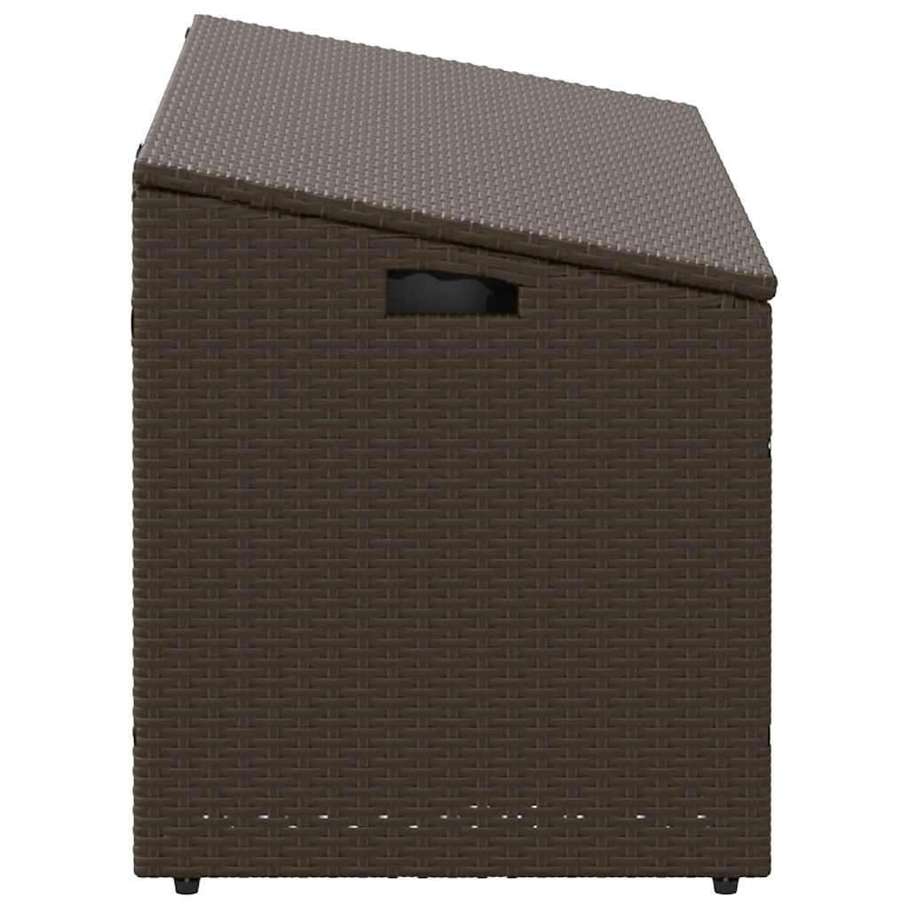Garten-Aufbewahrungsbox Schwarz 110 x 50 x 58 cm Poly Rattan