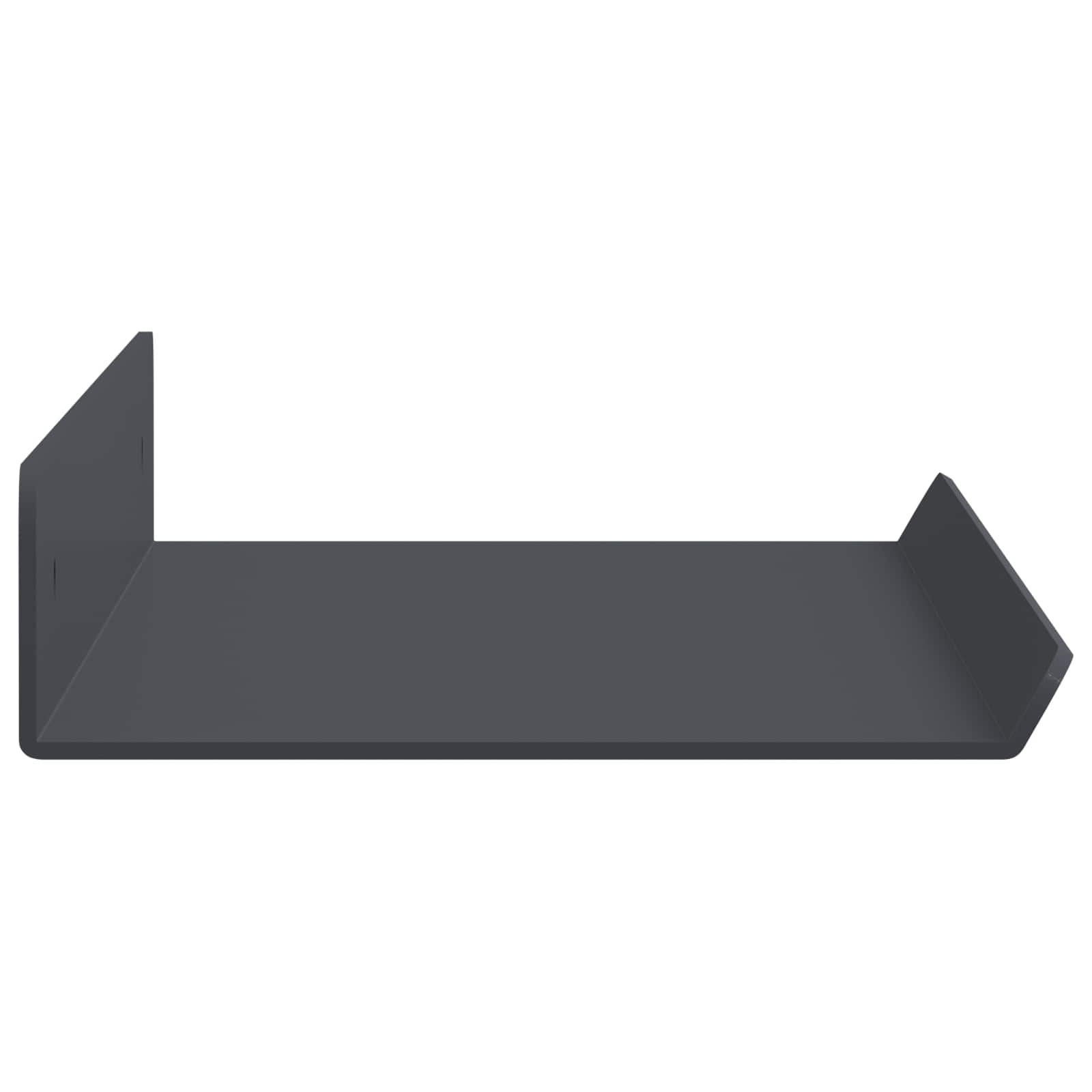 Schwebendes Regal 3 pcs Schwarz 40 x 9 x 2,5 cm Stahl