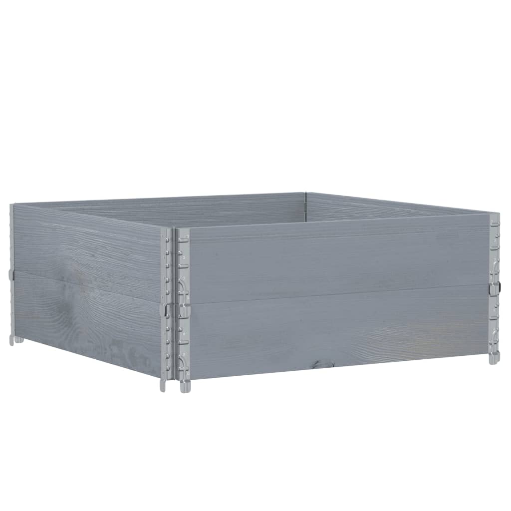 Pflanzkasten Grau 150x100 cm Massivholz Kiefer