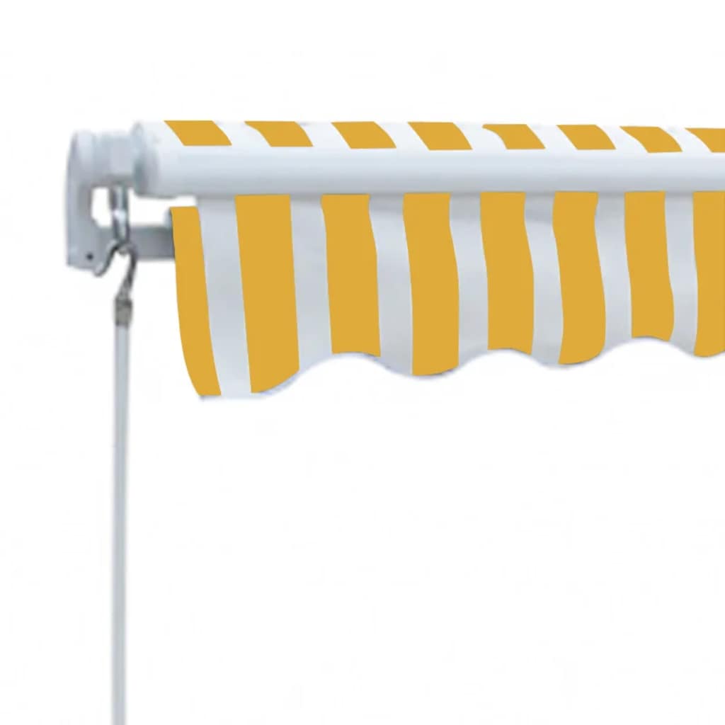 Gelenkarmmarkise Handbetrieben 300 cm Blau/Weiß