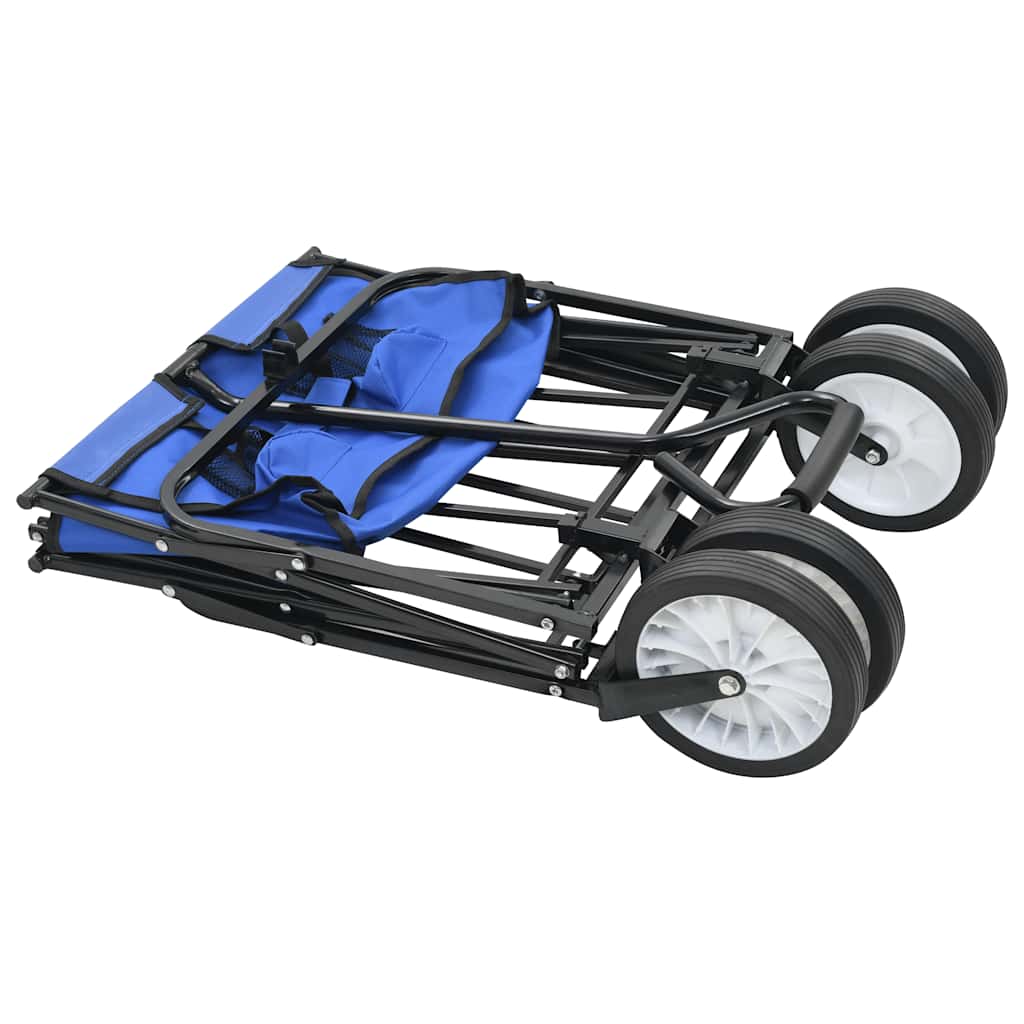 Klappbarer Handwagen Stahl Rot