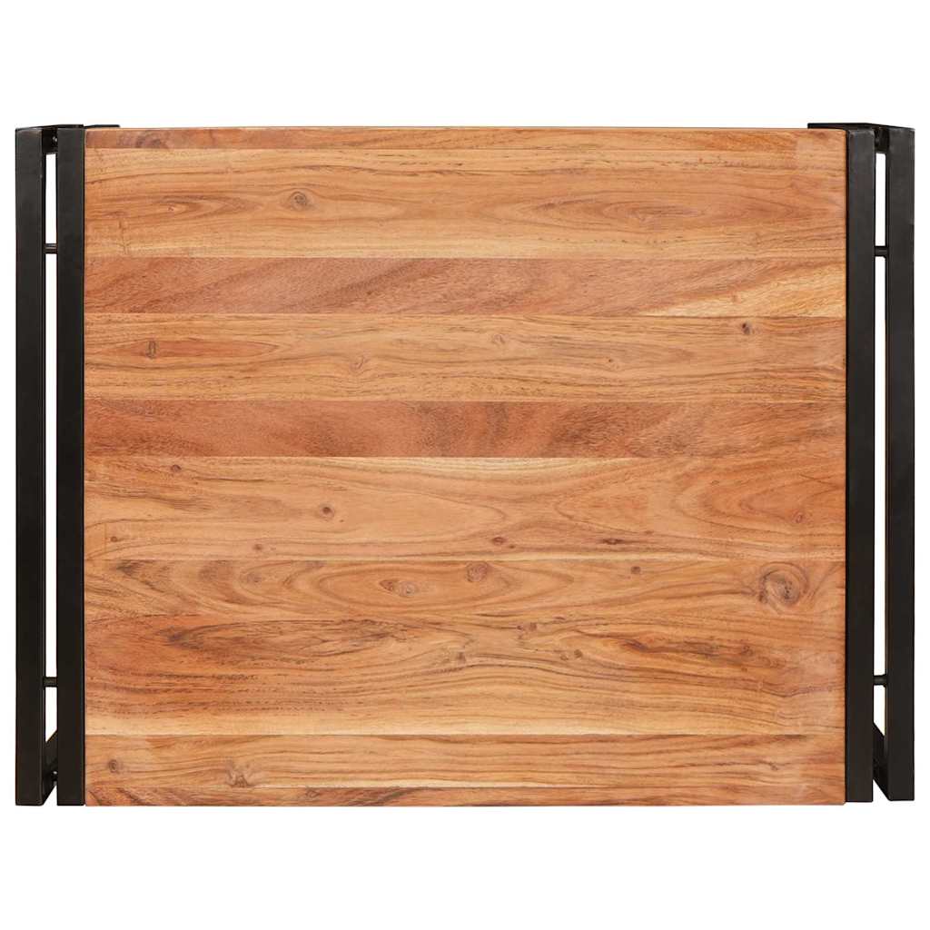 Badregal für Braun 40 x 50 x 23 cm Massives rohes Mangoholz