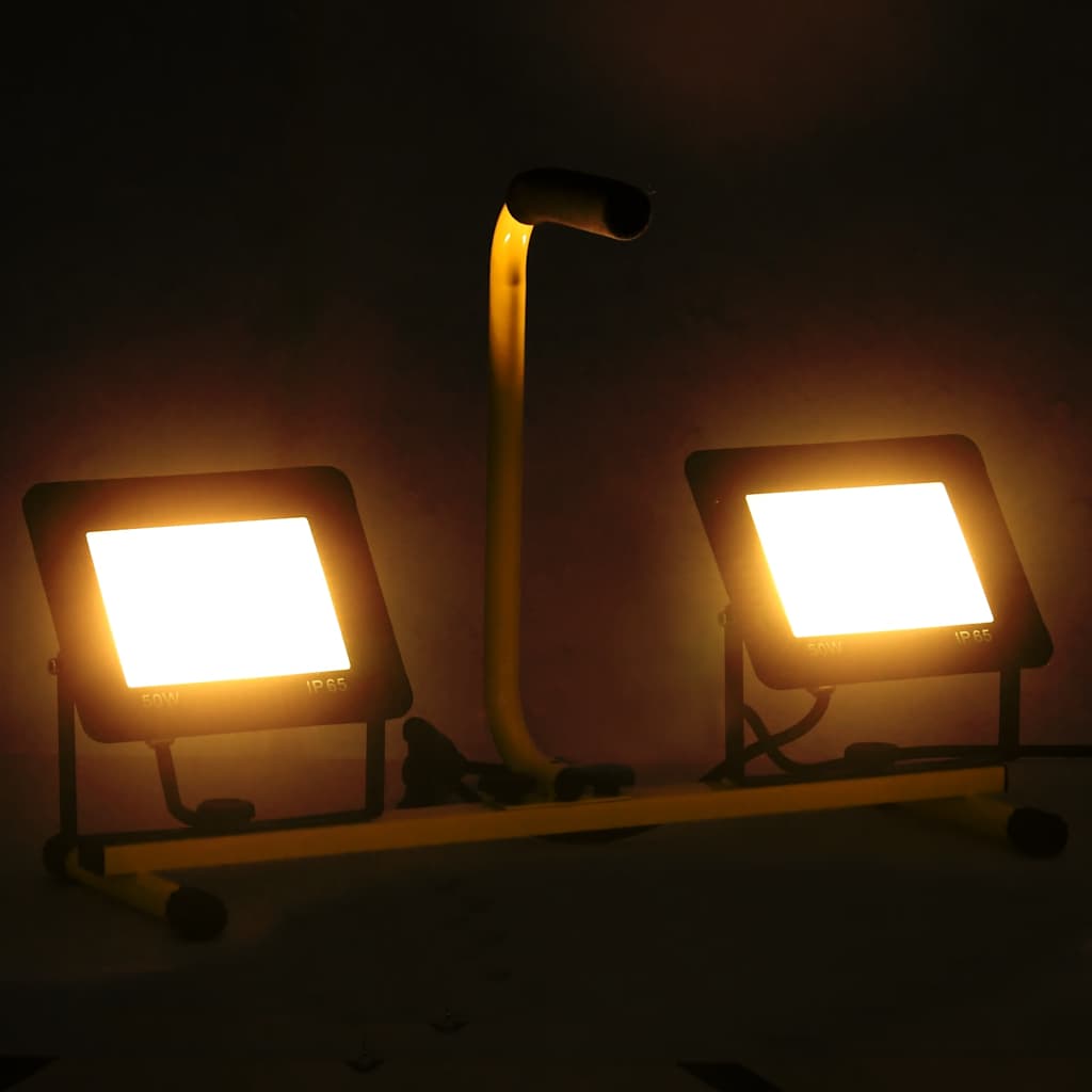 LED-Fluter mit Handgriff 2x10 W Warmweiß