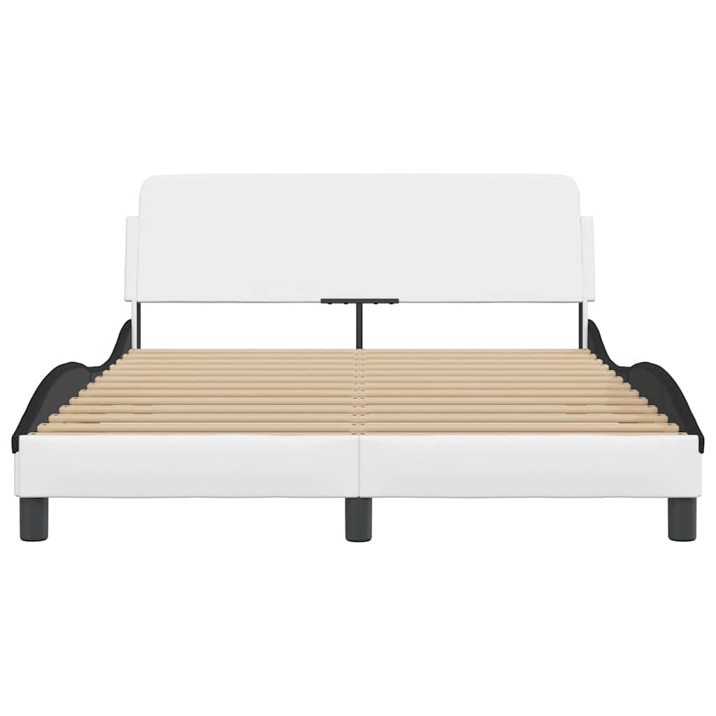 Bettgestell "Dover" Schwarz 80x200 cm Kunstleder