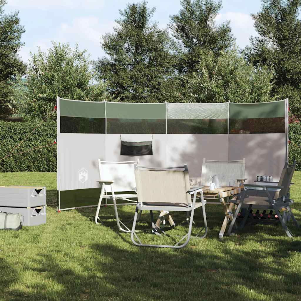 Camping-Windschutz Grün 510x153 cm Wasserdicht