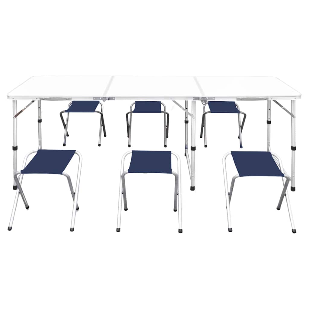 Campingtisch Klappbar Höhenverstellbar Aluminium 120x60 cm