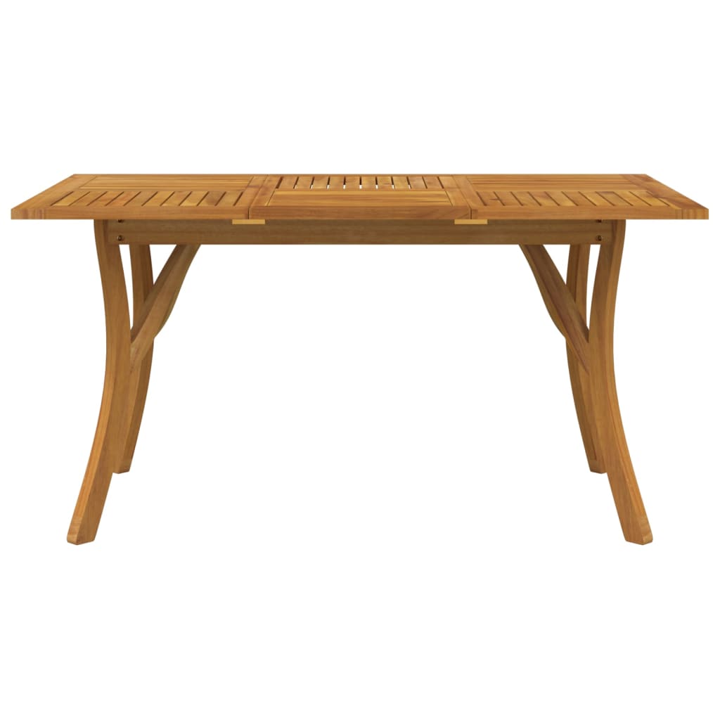Gartentisch 85x85x75 cm Massivholz Akazie