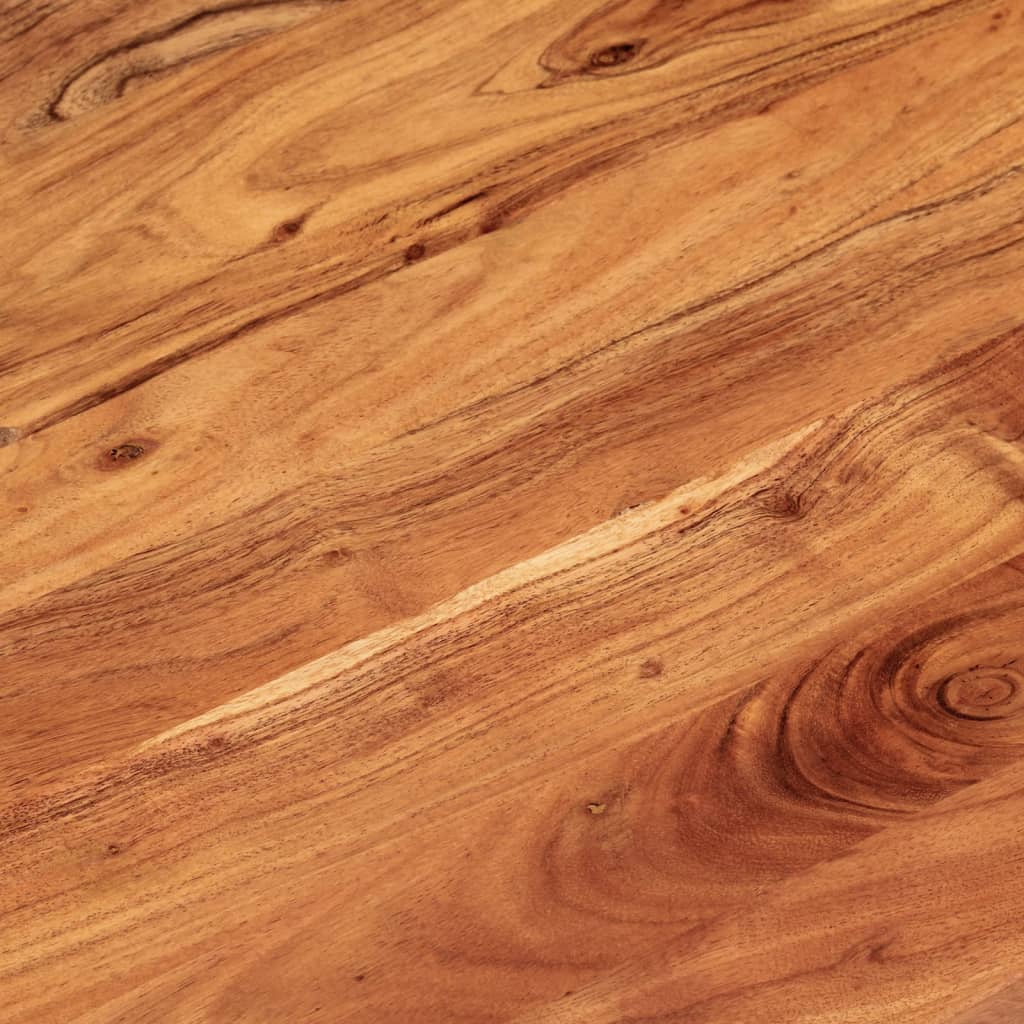 Tischplatte 110x40x2,5 cm Oval Massivholz Mango