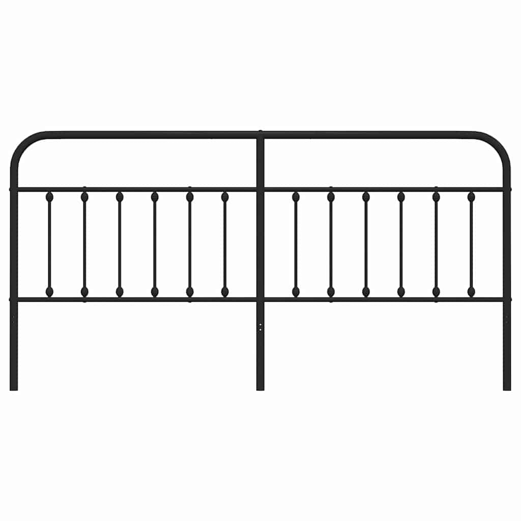 Ersatz-Kopfteil Metall Schwarz 75 cm