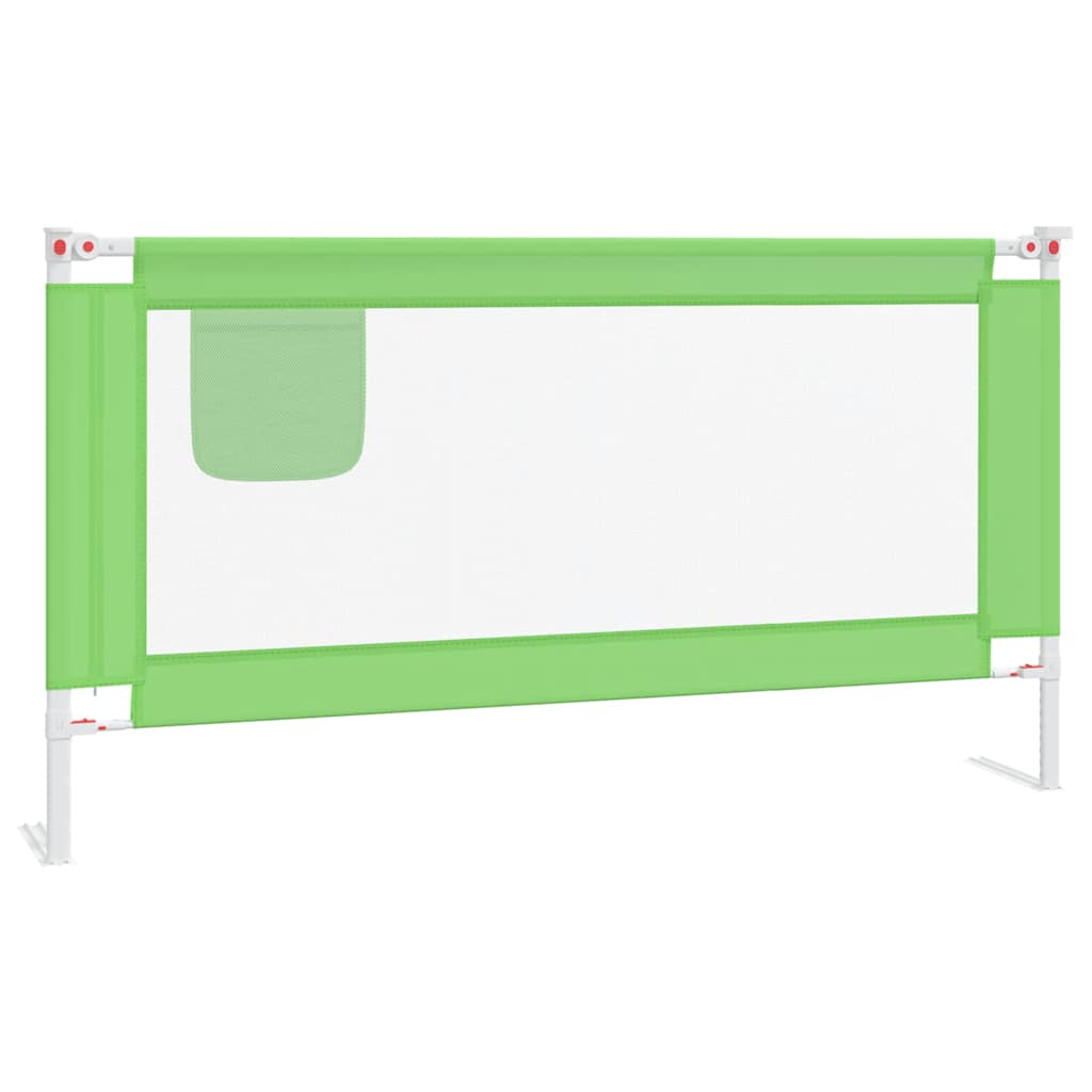 Kleinkind-Bettschutzgitter Grün 90x25 cm Stoff