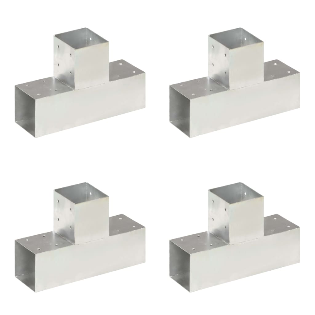 Pfostenverbinder L-Form Verzinktes Metall 71 x 71 mm