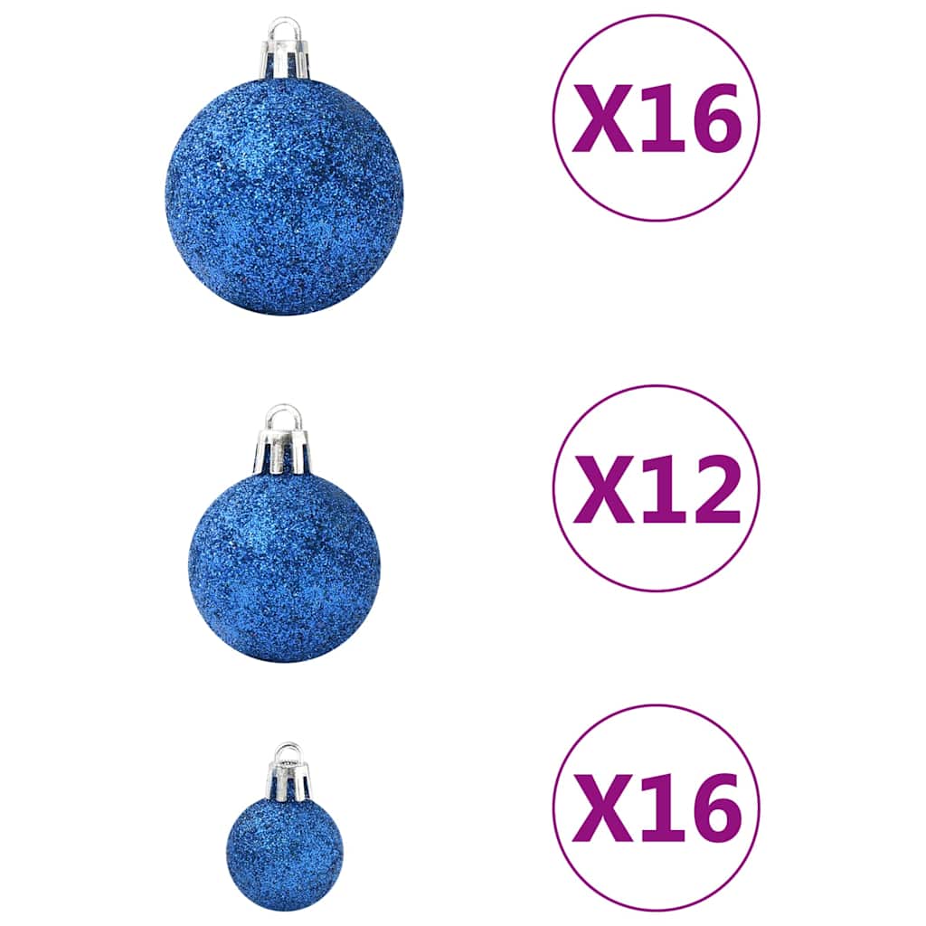 100-tlg. Weihnachtskugel-Set Weiß