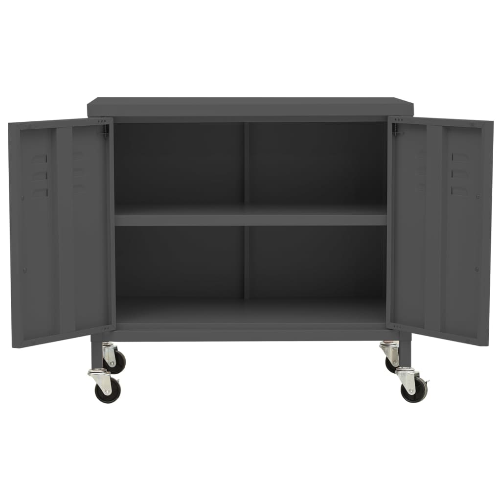 Lagerschrank Olivgrün 60x35x56 cm Stahl