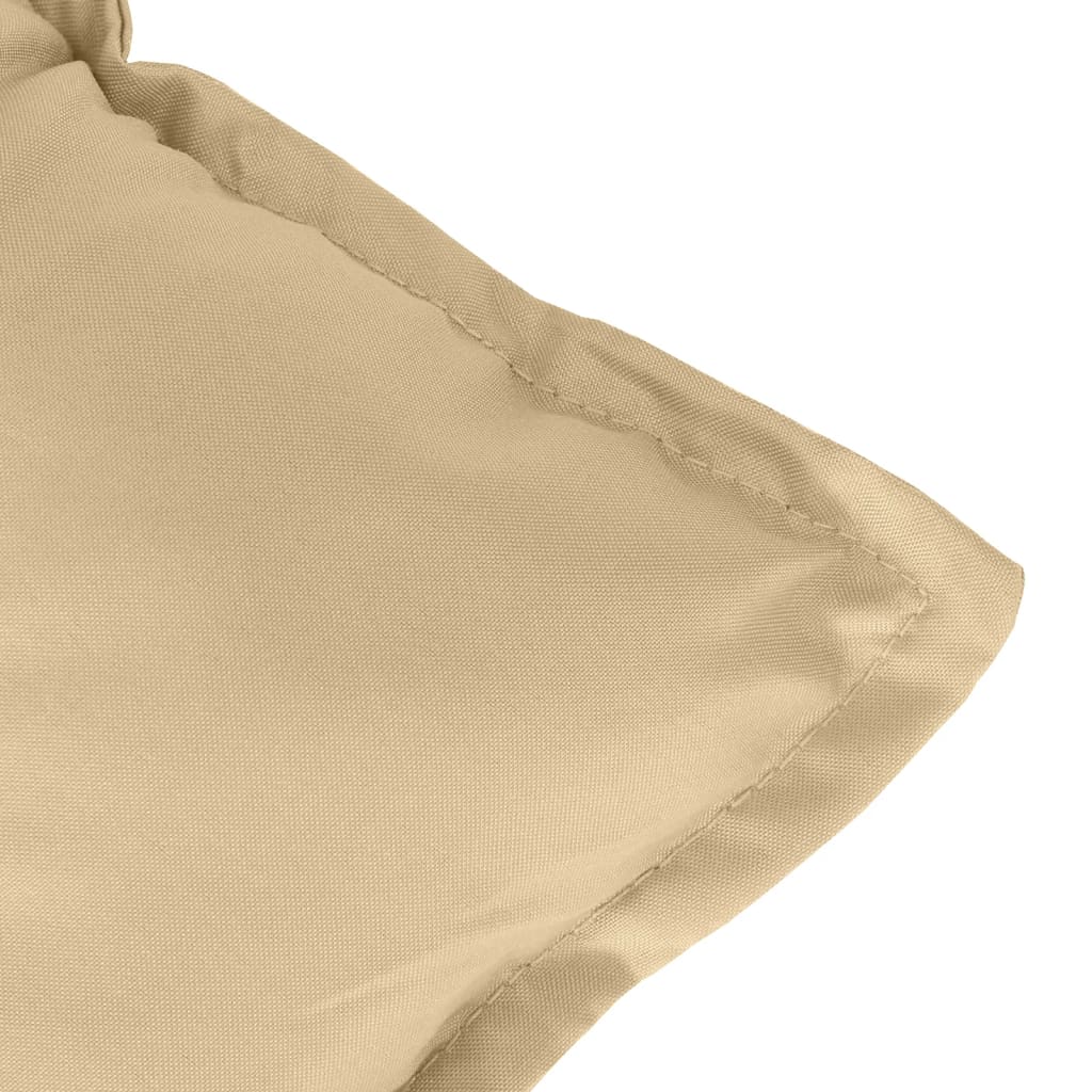 Hochlehner-Auflagen 2 Stk. Melange Anthrazit 120x50x7cm Stoff