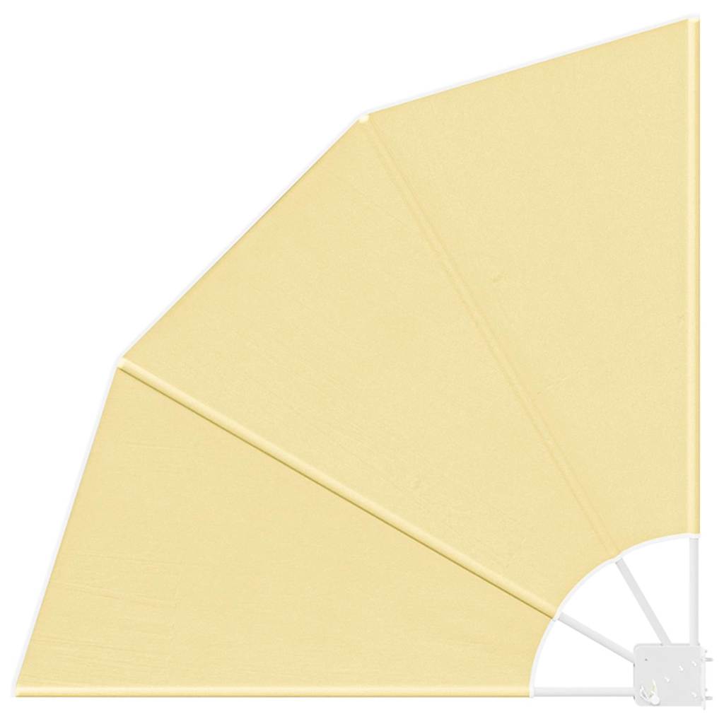 Faltbarer Balkonfächer Grau 210×210 cm